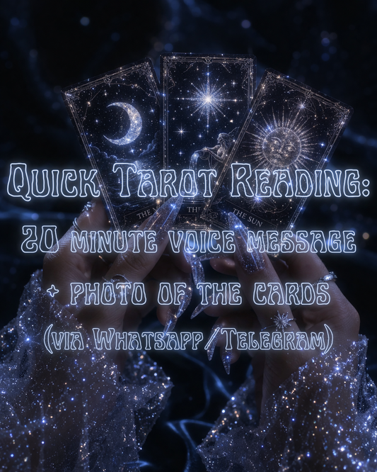 🔮 Quick Tarot Reading: 20 Minute Voice Message + Photo
